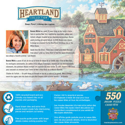 Puzzle Masterpieces:  550 Piece Heartland Collection - Swan Pond