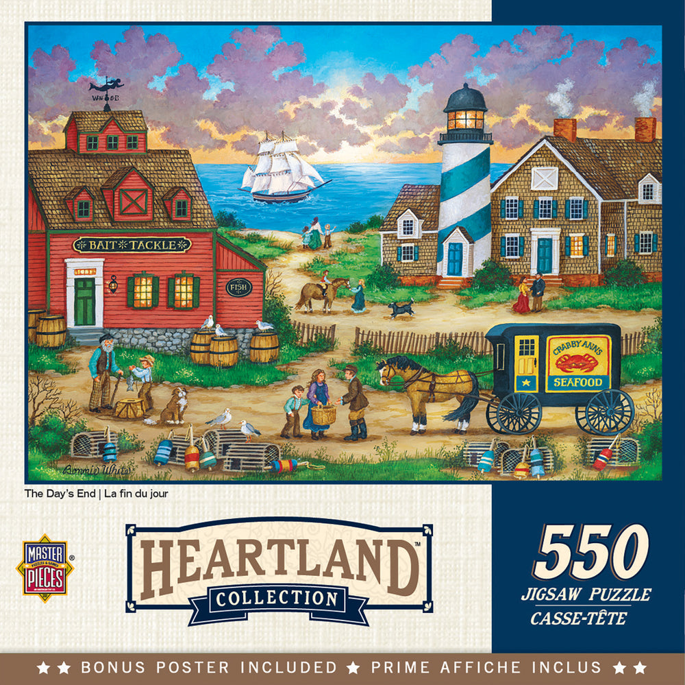 Puzzle Masterpieces:  550 Piece Heartland Collection - The Days End