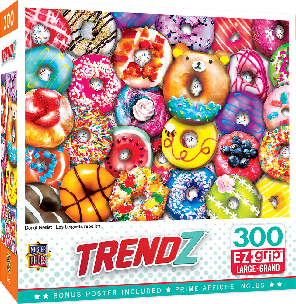 Puzzle Masterpieces:  300 Piece EZGrip Trendz - Donut Resist