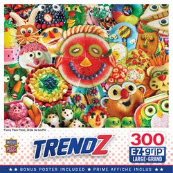 Puzzle Masterpieces:  300 piece EzGrip Trendz - Funny Face Food