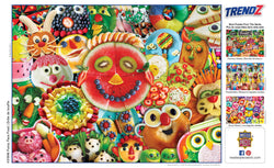 Puzzle Masterpieces:  300 piece EzGrip Trendz - Funny Face Food