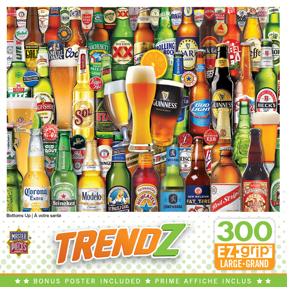 Puzzle Masterpieces:  300 piece EzGrip Trendz - Bottoms Up