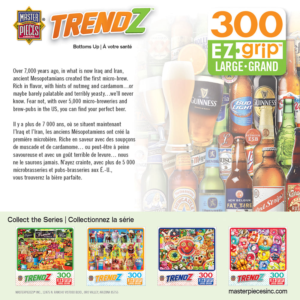 Puzzle Masterpieces:  300 piece EzGrip Trendz - Bottoms Up