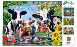 Puzzle Masterpieces:  300 Piece EZGrip Moo Love - Linen Finish