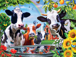 Puzzle Masterpieces:  300 Piece EZGrip Moo Love - Linen Finish