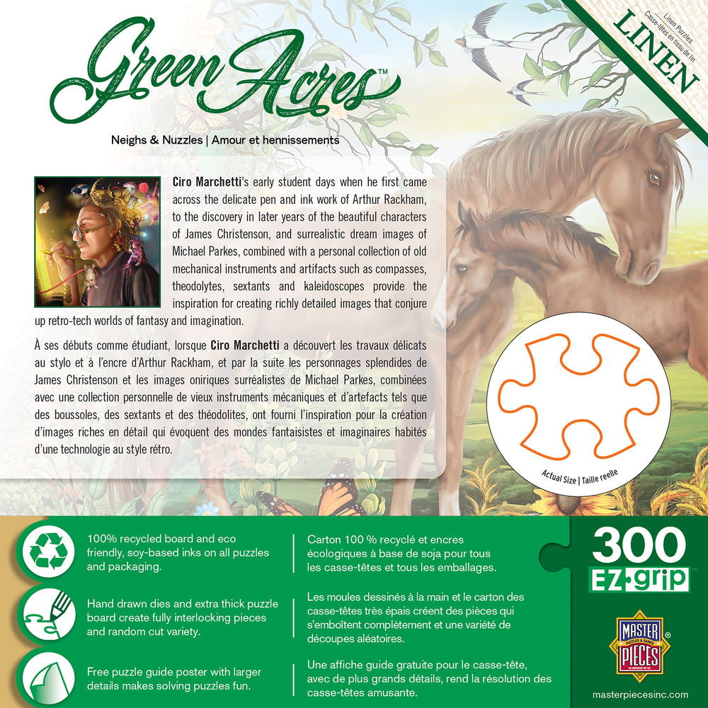 Puzzle Masterpieces:  300 Piece EZGrip Neighs & Nuzzles - Linen Finish