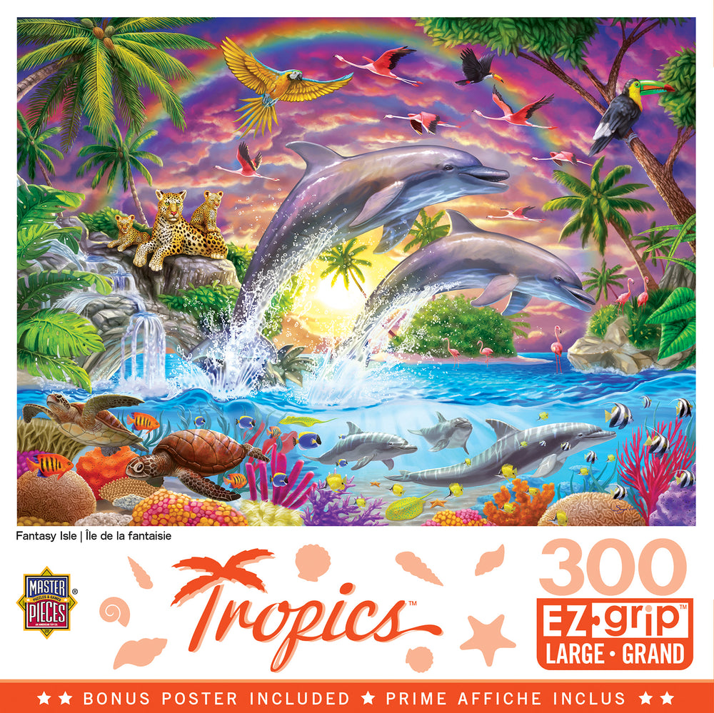 Puzzle Masterpieces:  300 piece EzGrip Tropics - Fantasy Isle
