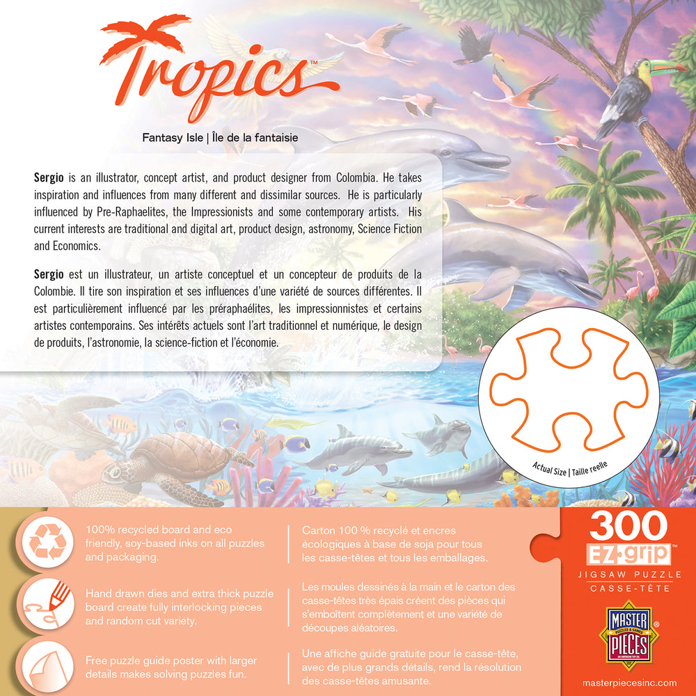 Puzzle Masterpieces:  300 piece EzGrip Tropics - Fantasy Isle