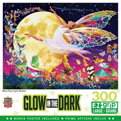 Puzzle Masterpieces:  300 piece EzGrip Glow in the Dark - Moon Fairy