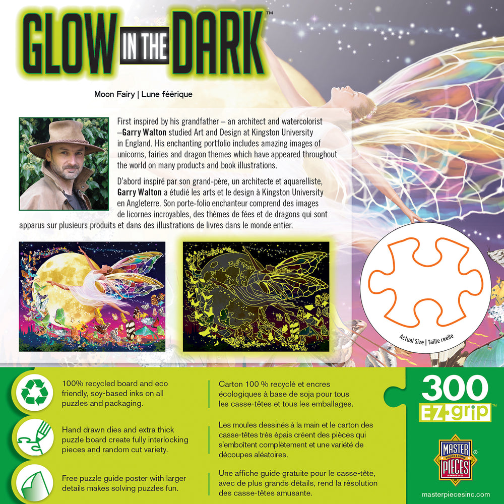 Puzzle Masterpieces:  300 piece EzGrip Glow in the Dark - Moon Fairy
