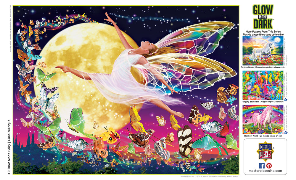 Puzzle Masterpieces:  300 piece EzGrip Glow in the Dark - Moon Fairy