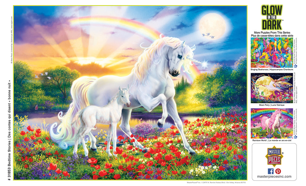 Puzzle Masterpieces:  300 Piece EZGrip Glow In The Dark - Bedtime Stories