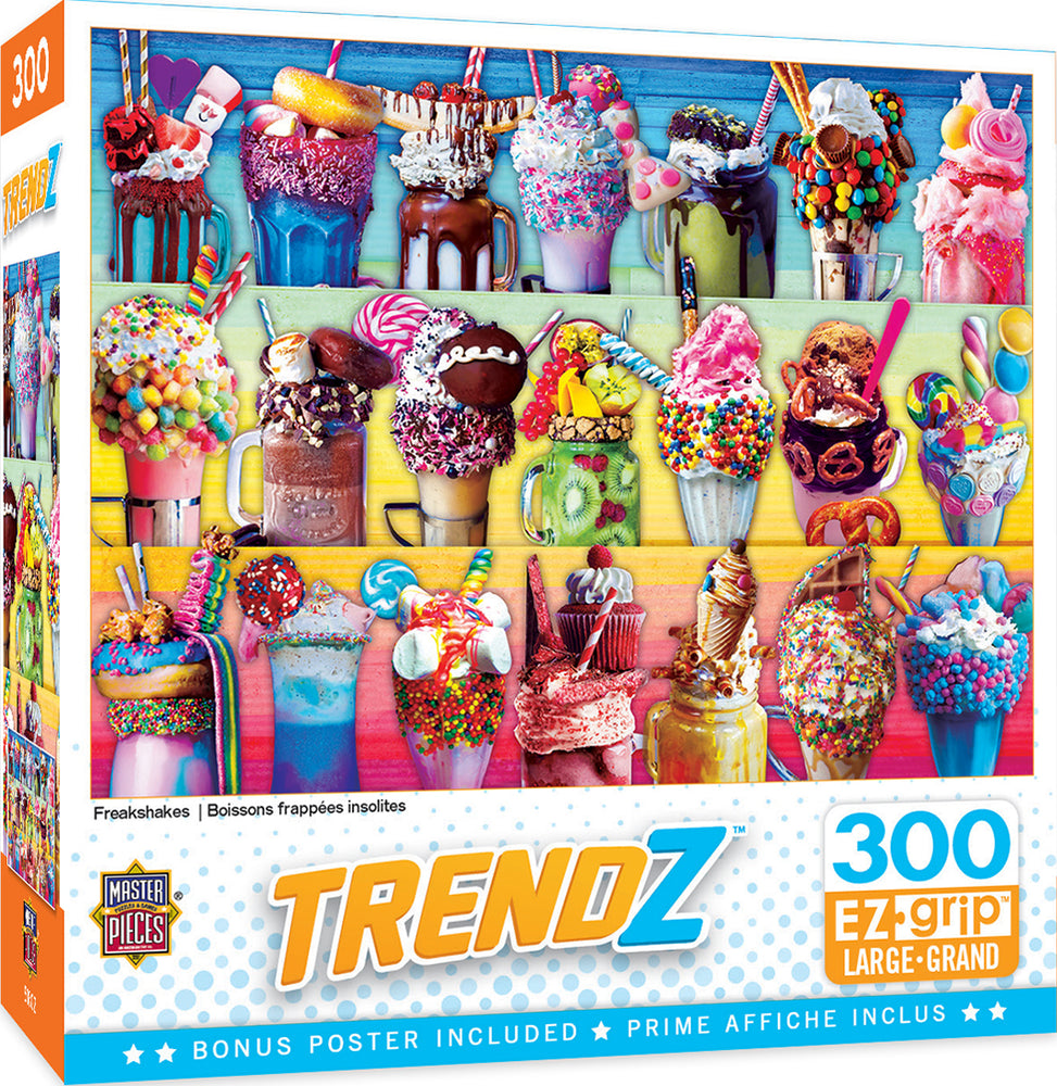 Puzzle Masterpieces:  300 piece EzGrip Trendz - Freakshakes