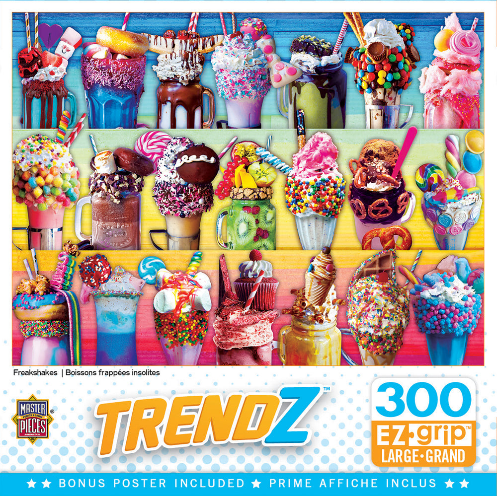 Puzzle Masterpieces:  300 piece EzGrip Trendz - Freakshakes