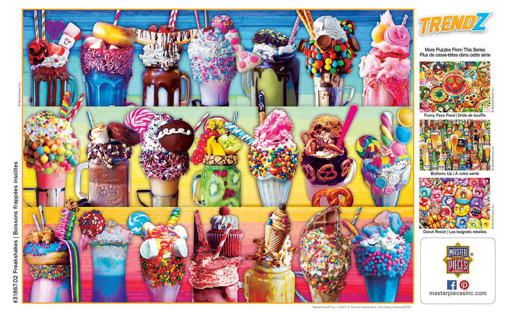 Puzzle Masterpieces:  300 piece EzGrip Trendz - Freakshakes