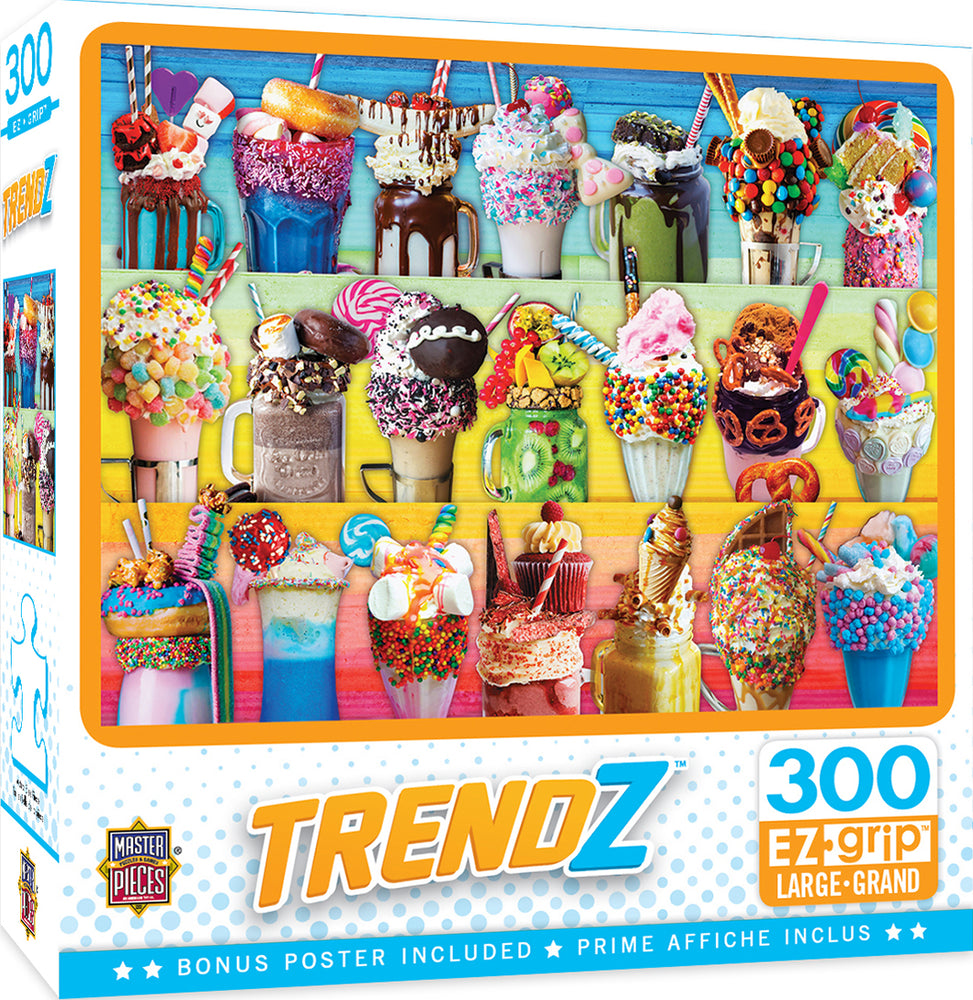 Puzzle Masterpieces:  300 piece EzGrip Trendz - Freakshakes
