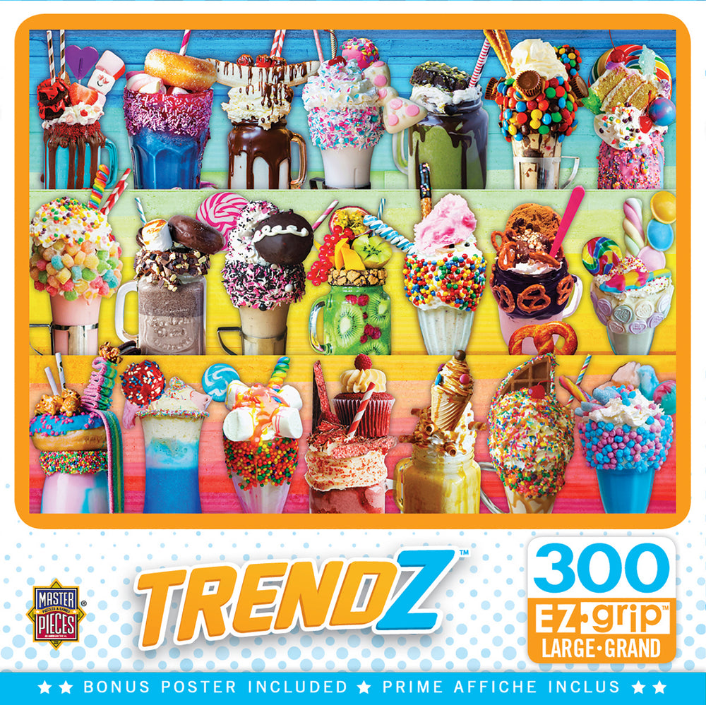 Puzzle Masterpieces:  300 piece EzGrip Trendz - Freakshakes