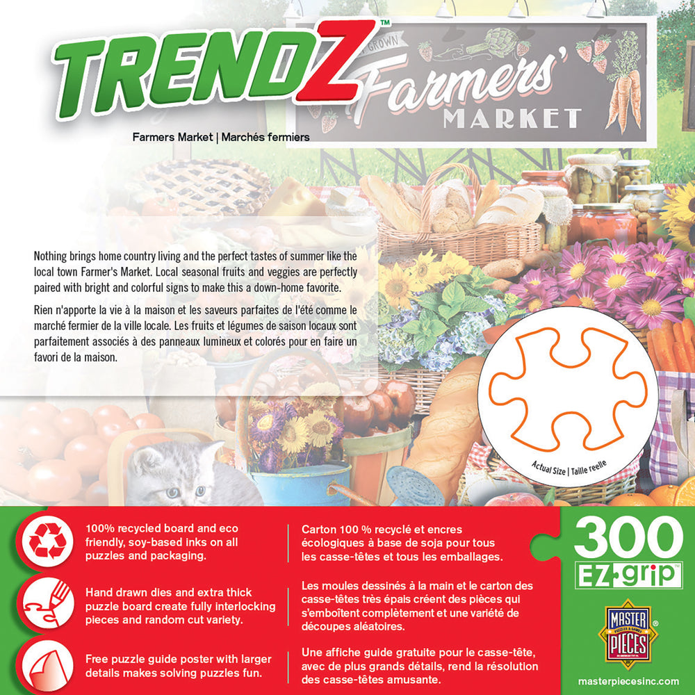 Puzzle Masterpieces:  300 piece EzGrip Trendz - Farmers Market