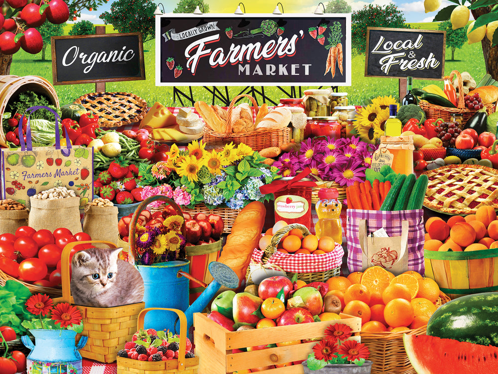 Puzzle Masterpieces:  300 piece EzGrip Trendz - Farmers Market