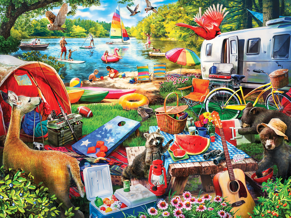 Puzzle Masterpieces:  300 piece EzGrip Campside - Little Rascals