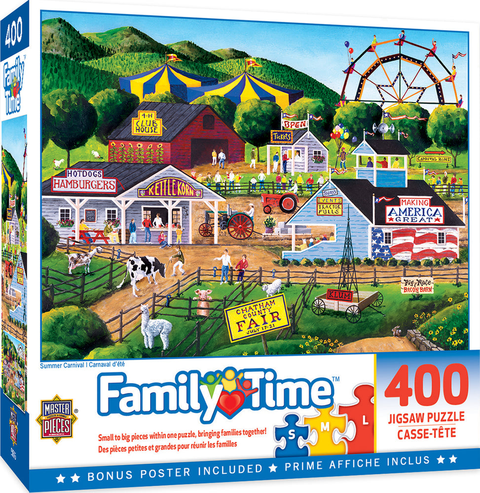 Puzzle Masterpieces:  400 piece Family Time - Summer Carnival