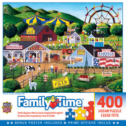 Puzzle Masterpieces:  400 piece Family Time - Summer Carnival