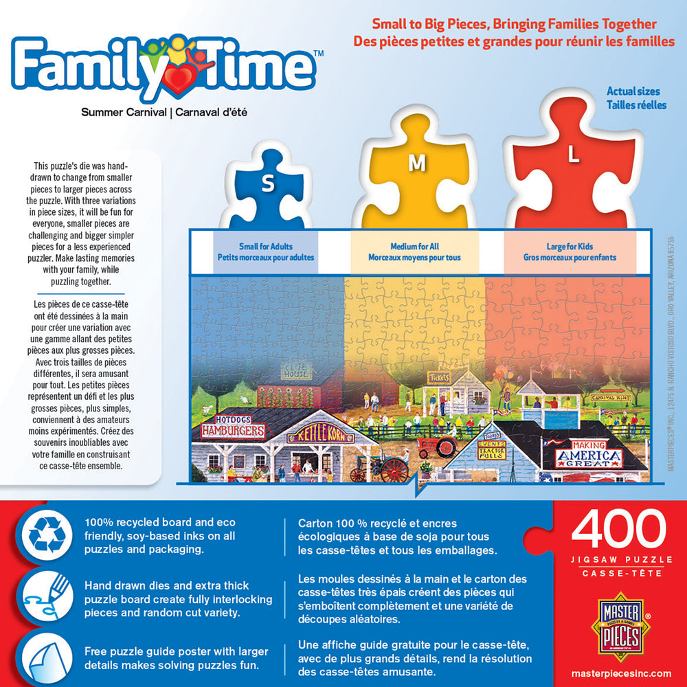 Puzzle Masterpieces:  400 piece Family Time - Summer Carnival