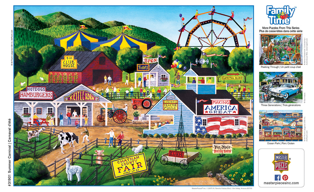 Puzzle Masterpieces:  400 piece Family Time - Summer Carnival
