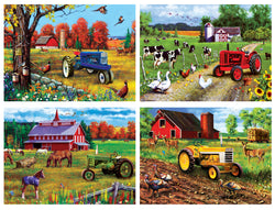 Puzzle Masterpieces:  500 Piece 4-Pack Farm & Country