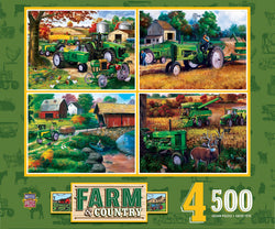 Puzzle Masterpieces:  500 Piece 4-Pack Farm & Country
