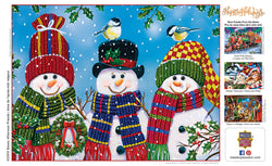 Puzzle Masterpieces:  300 Piece EzGrip Holiday - Snowy Afternoon Friends