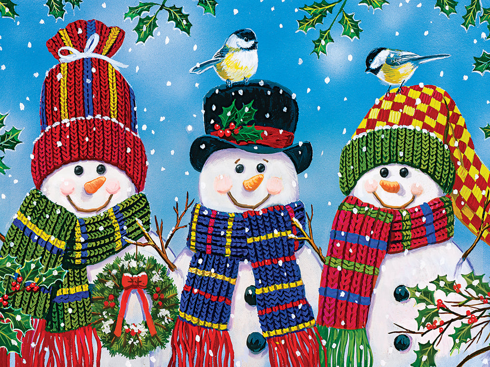 Puzzle Masterpieces:  300 Piece EzGrip Holiday - Snowy Afternoon Friends