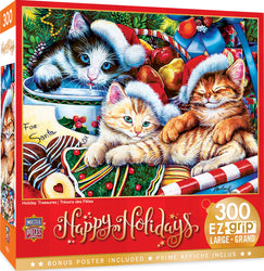Puzzle Masterpieces:  300 Piece EzGrip Holiday - Holiday Treasures