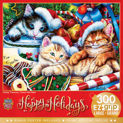 Puzzle Masterpieces:  300 Piece EzGrip Holiday - Holiday Treasures