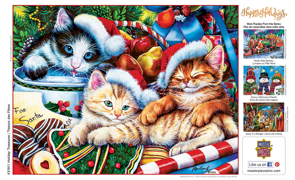 Puzzle Masterpieces:  300 Piece EzGrip Holiday - Holiday Treasures