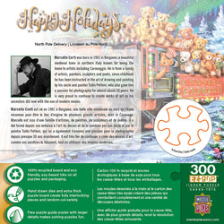 Puzzle Masterpieces:  300 Piece EzGrip Holiday - North Pole Delivery