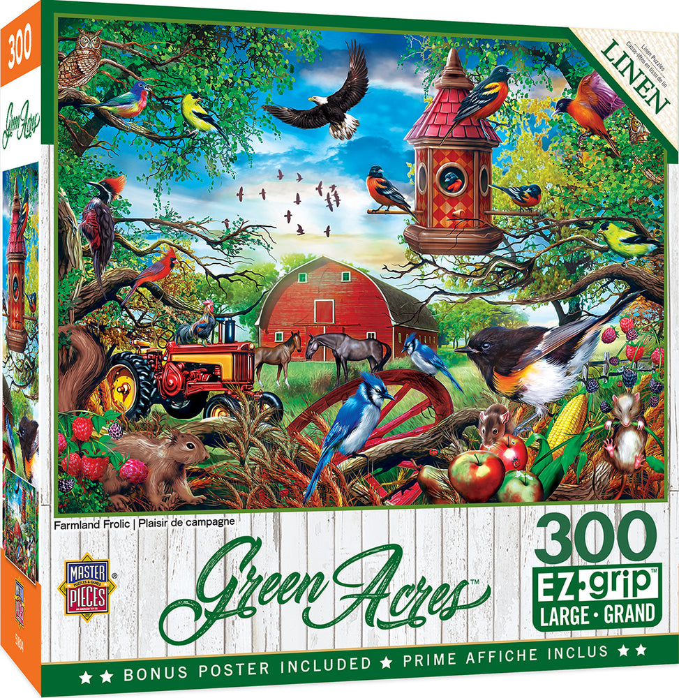 Puzzle Masterpieces:  300 piece EzGrip Green Acres - Farmland Frolic