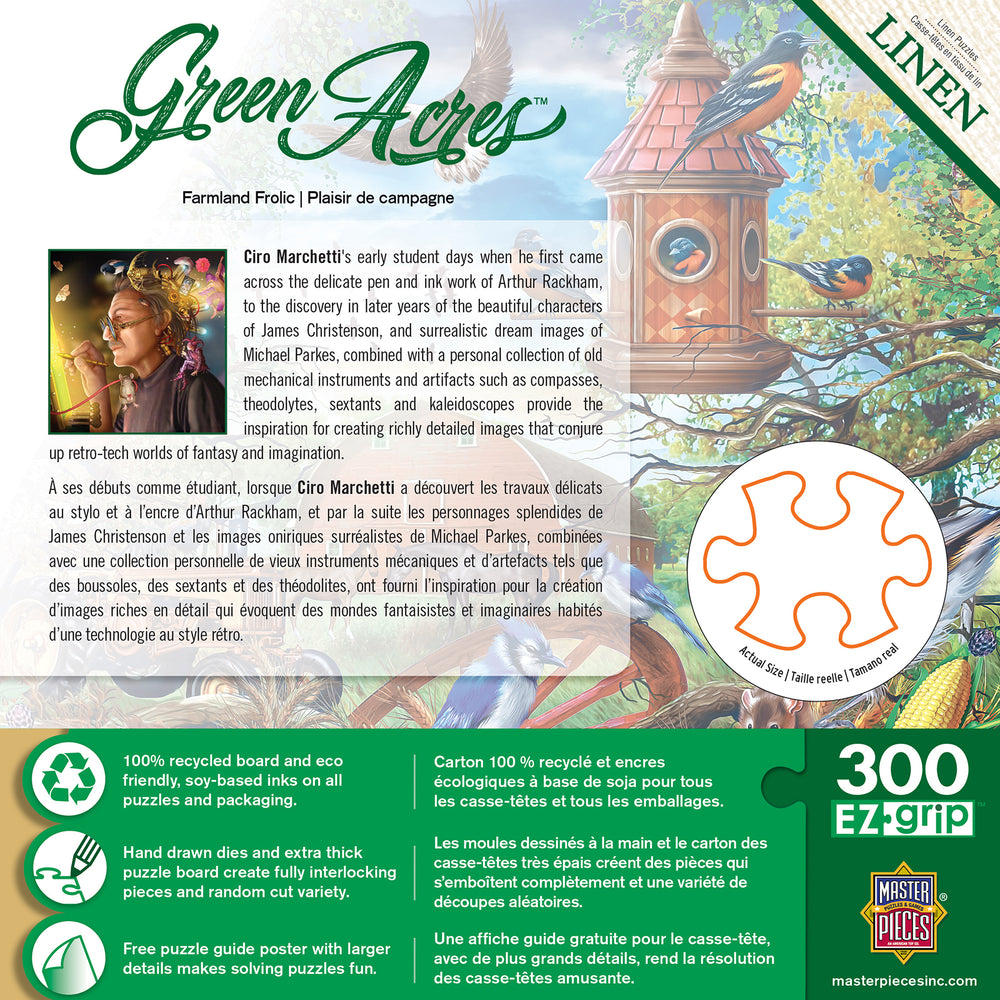 Puzzle Masterpieces:  300 piece EzGrip Green Acres - Farmland Frolic