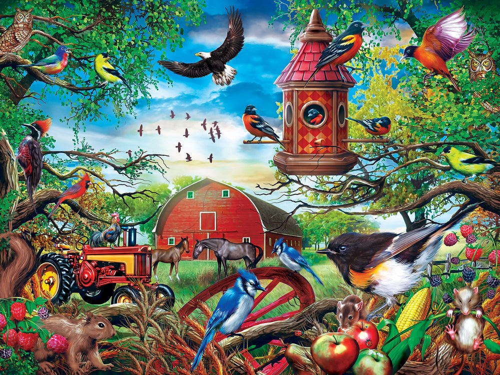 Puzzle Masterpieces:  300 piece EzGrip Green Acres - Farmland Frolic