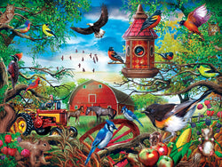 Puzzle Masterpieces:  300 piece EzGrip Green Acres - Farmland Frolic