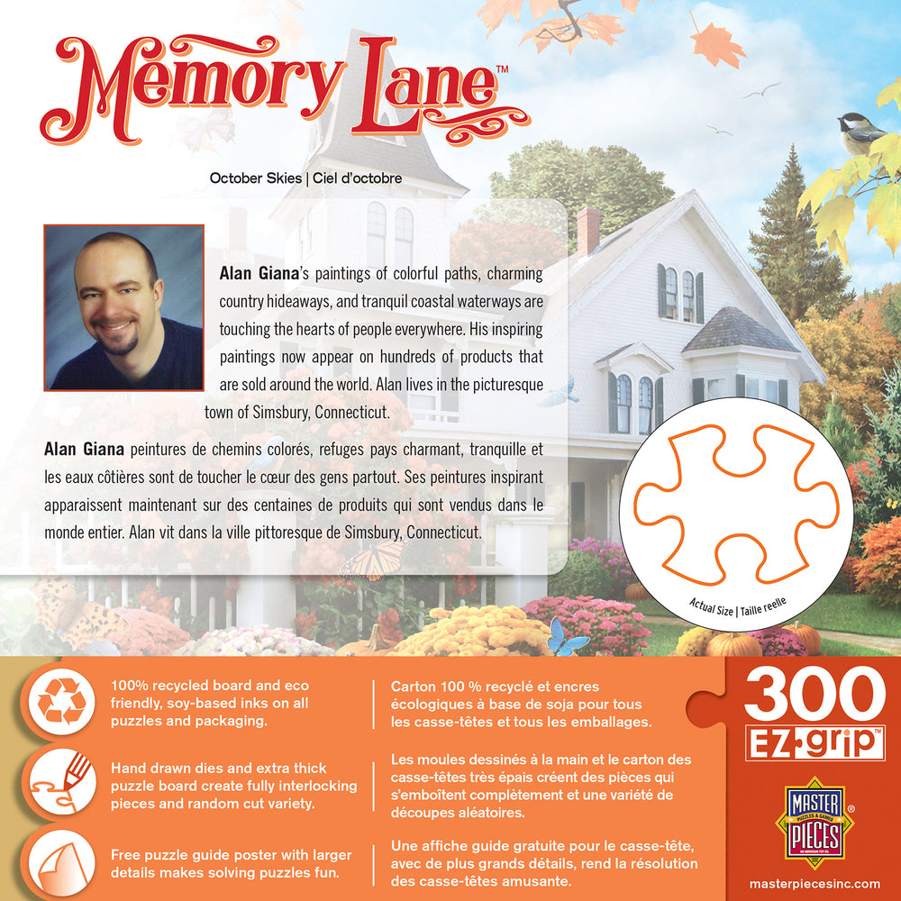 Puzzle Masterpieces:  300 Piece EZGrip Memory Lane - October Skies