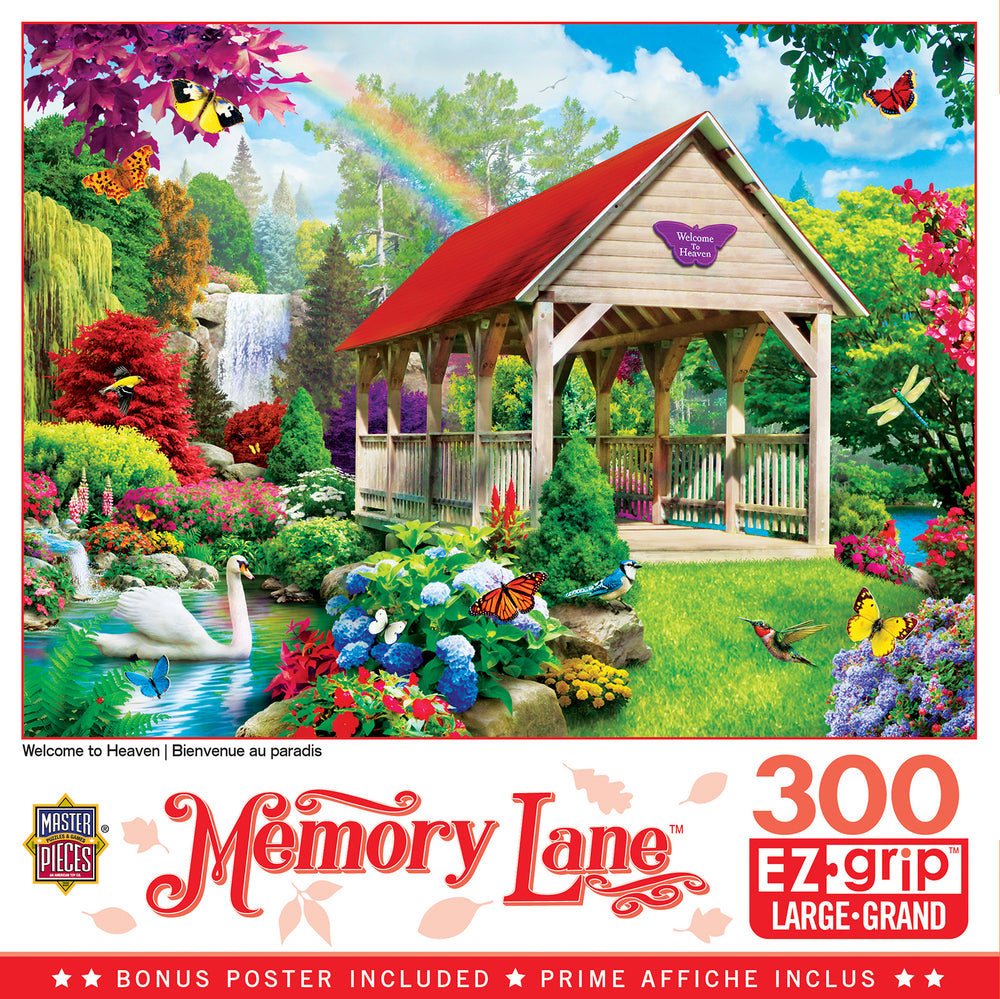 Puzzle Masterpieces:  300 piece EzGrip Memory Lane - Welcome to Heaven