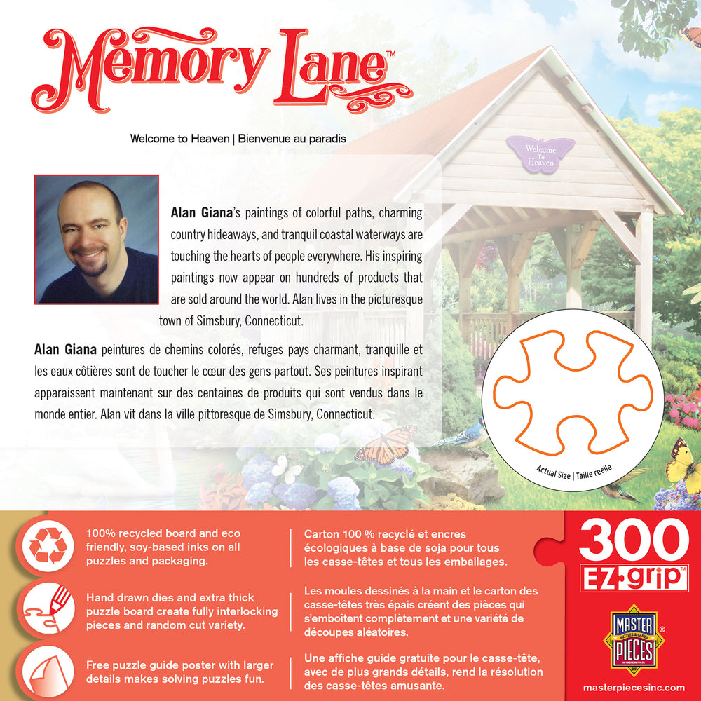 Puzzle Masterpieces:  300 piece EzGrip Memory Lane - Welcome to Heaven