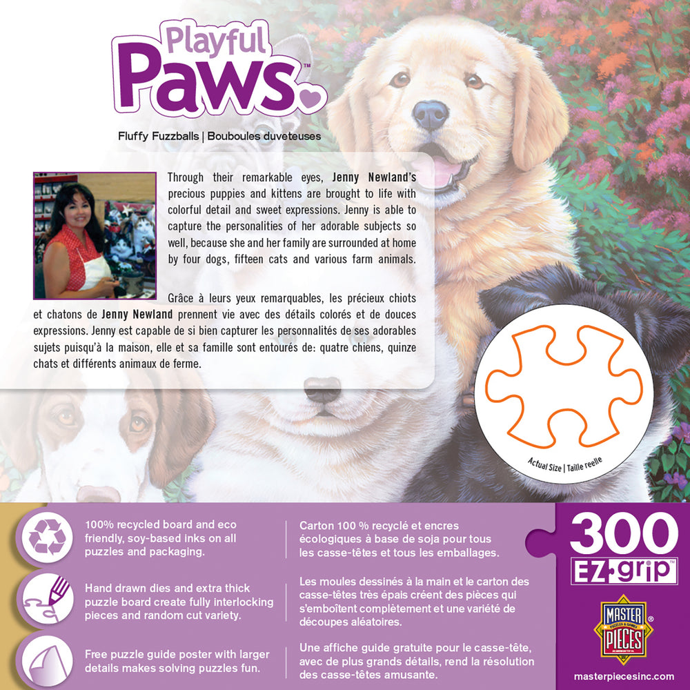 Puzzle Masterpieces:  300 Piece EZGrip Playful Paws - Fluffy Fuzzballs