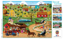 Puzzle Masterpieces:  300 Piece EZGrip Town & Country - Share in the Harvest