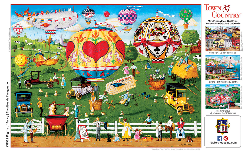 Puzzle Masterpieces:  300 Piece EZGrip Town & Country - Flights of Fancy