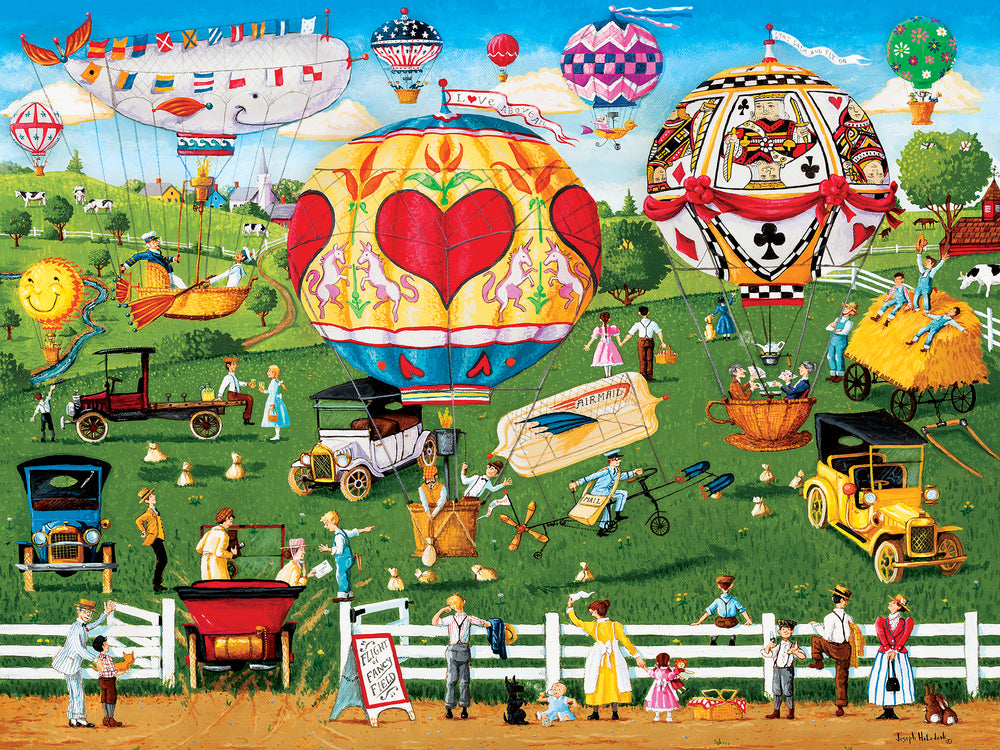 Puzzle Masterpieces:  300 Piece EZGrip Town & Country - Flights of Fancy