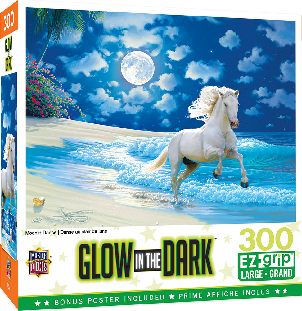 Puzzle Masterpieces:  300 Piece EZGRip Glow in the Dark - Moonlit Dance