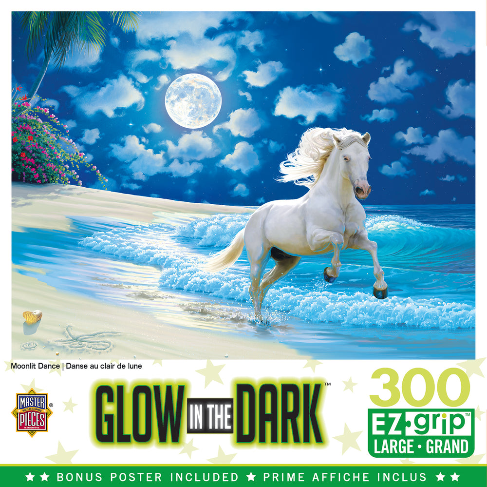Puzzle Masterpieces:  300 Piece EZGRip Glow in the Dark - Moonlit Dance