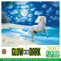 Puzzle Masterpieces:  300 Piece EZGRip Glow in the Dark - Moonlit Dance